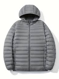 Classic Down Puffer Jacket - Gray